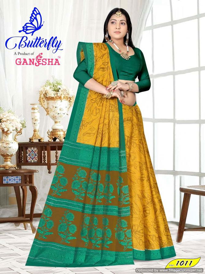 Butterfly Vol 1 By Ganesha Daily Wear Cotton Printed Saree Wholesale Price In Surat